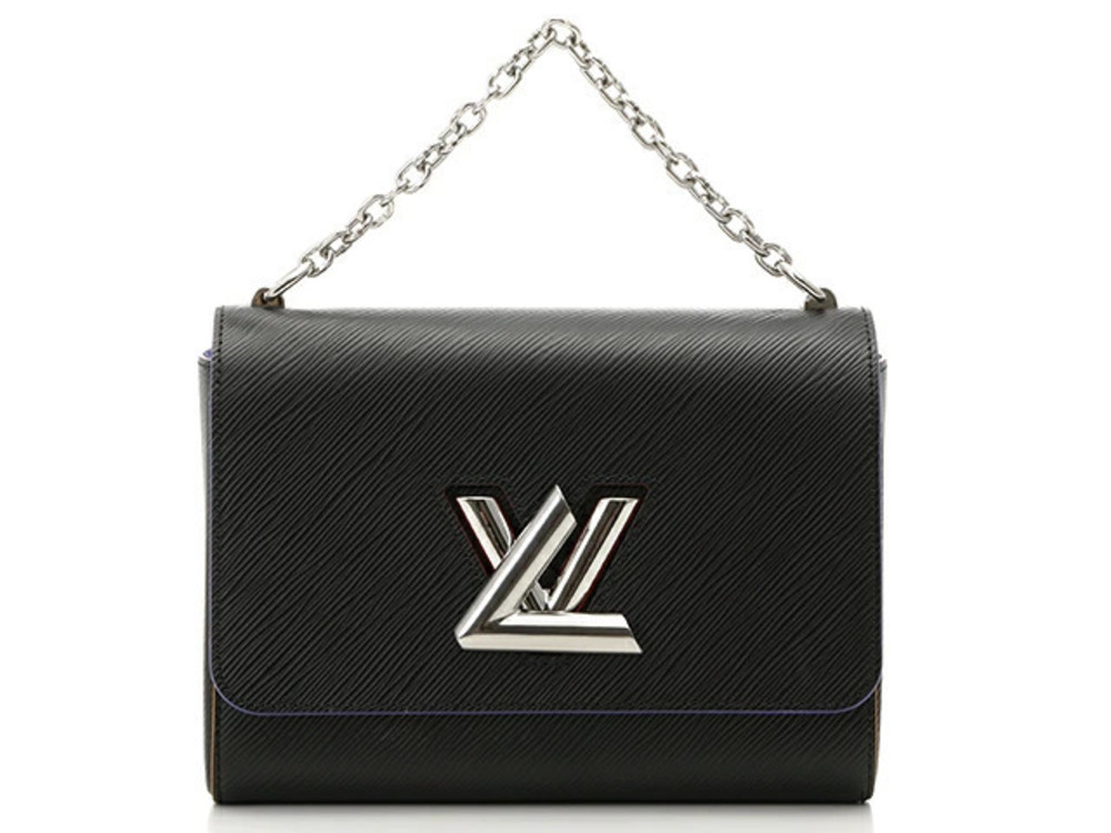 LOUIS VUITTON Bag Shoulder Twist Epi Noir Black